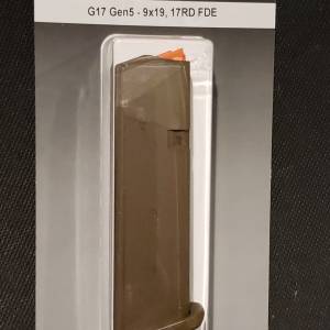 Glock 17/34 Gen5 FDE magazine 17rd 9mm 47459