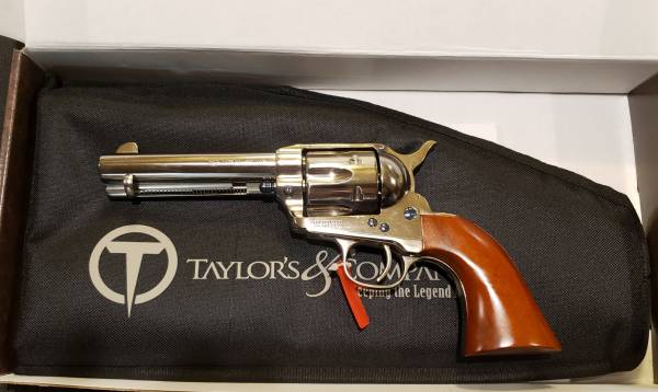 Taylor/Uberti 1873 Cattleman nickel 4.75" 555124 357mag