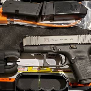 Glock 27 gen5 Black 40s&w PA275S203