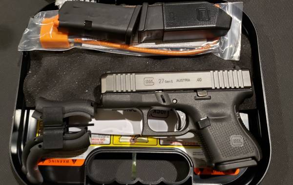 Glock 27 gen5 Black 40s&w PA275S203