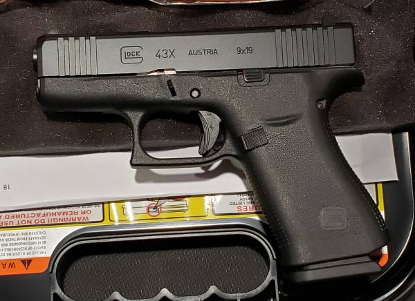 Glock 43x black 9mm PX4350201