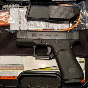 Glock 43X Black 9mm PX4350201FRMOS