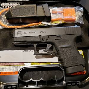 Glock 36 gen3 Black 45acp PI3650201FGR