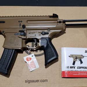 Sig MPX copperhead FDE 3.5" pistol PMPX-3B-CH 9mm