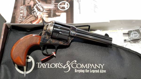 Taylors Uberti 1873 Catt Birdshead 4.75in case color 357mag 555153