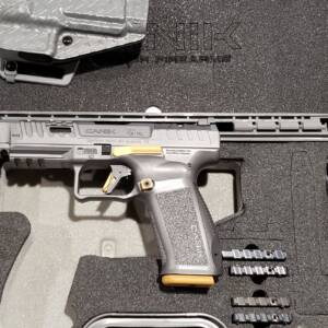 Canik SFX Rival Gray/Gold 5in 9mm HG6610T-N