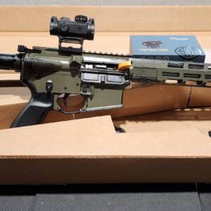 Sig M400 Distressed Green 16in w-MSr reddot 5.56mm