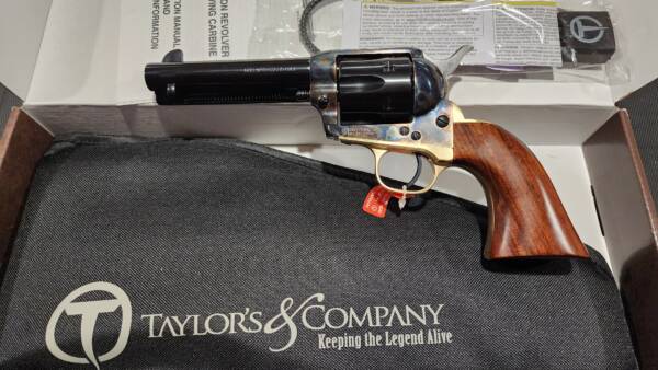 Taylors Uberti 1873 Ranch Hand brass-case color 4.75in 550835 45lc