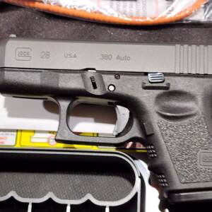 Glock 28 gen3 black 3.4in 380auto