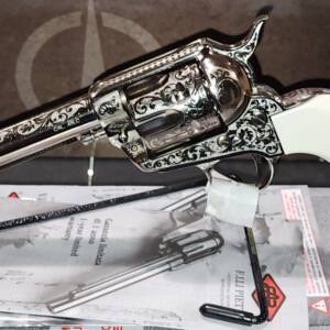 Taylors Pietta Outlaw Legacy engraved nickel 4.75in 200057 45lc