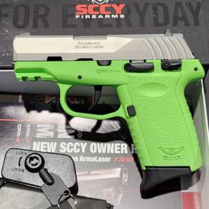 Sccy CPX1 Lime Green-SS safety CPX-1TTLGG3 9mm